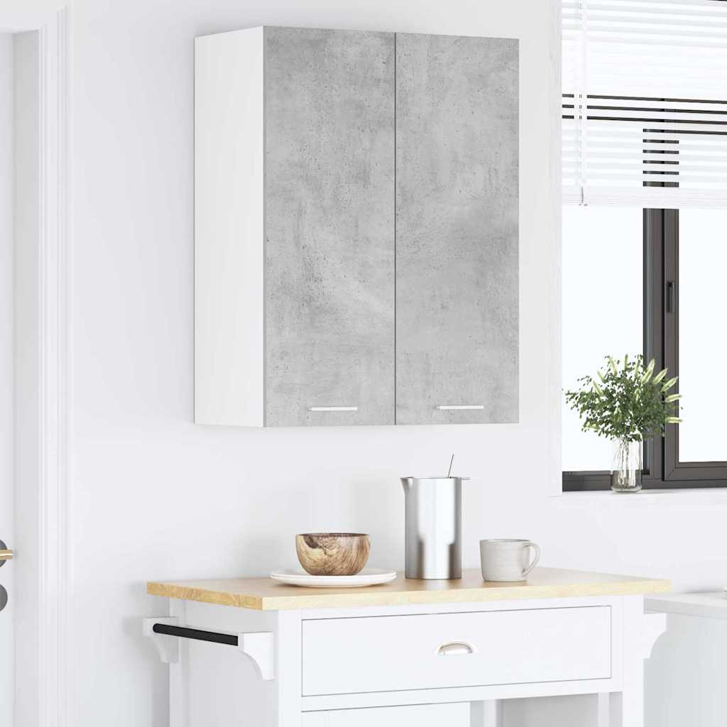 Hanging Cabinet with Shelf Riga Concrete Grey 60 x 31 x 80 cm
